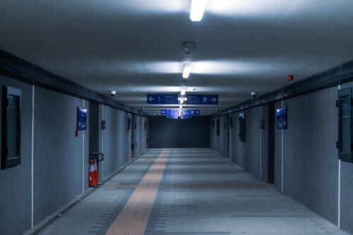 Railroad underpass